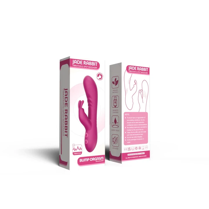 Masażer G-Spot Jade Rabbit z podwójną stymulacją, 20 trybów wibracji, wodoodporny