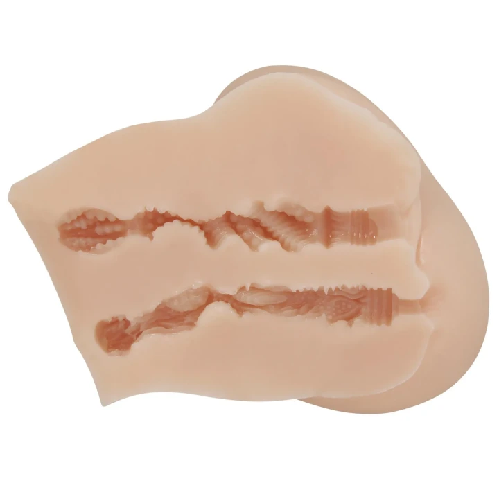 Masturbator - CRAZY BULL Luna, Wibracja, TPR/ABS, Podwójne Otwory