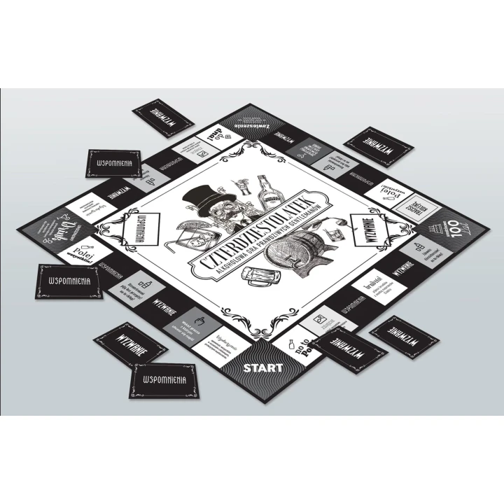 Gra planszowa imprezowa „Czterdziestolatek” - z elementami alkoholu, 2-6 graczy, 18+