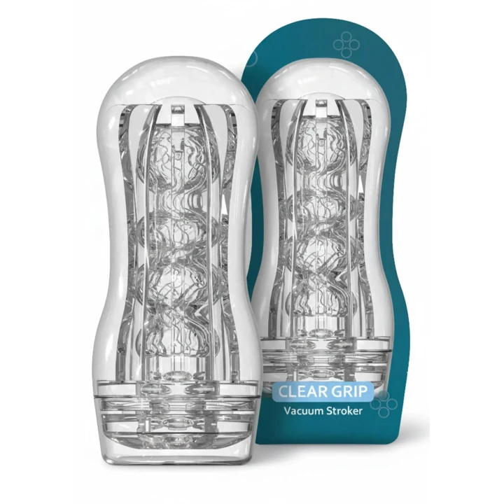 Stroker próżniowy TOYJOY HERO, przezroczysty, z regulowanym efektem ssania, 18 cm