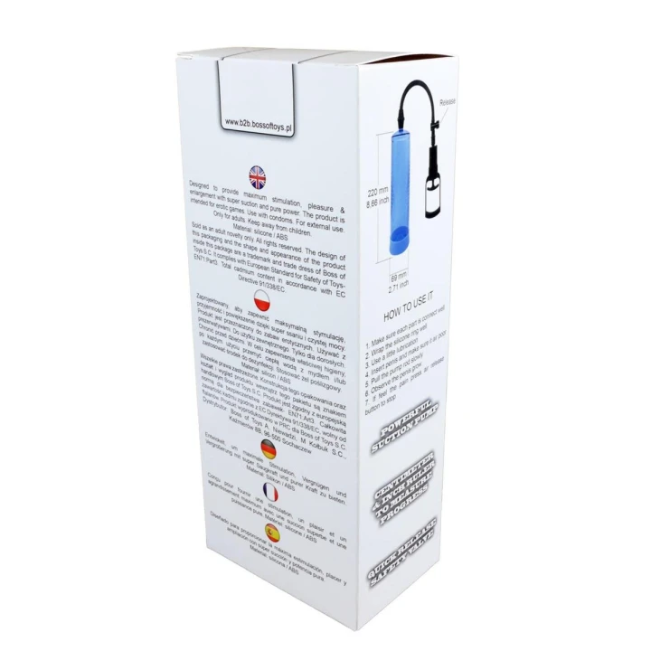 Pompka próżniowa Powerpump MAX - Silikon/ABS, 22 cm, Wodoodporna