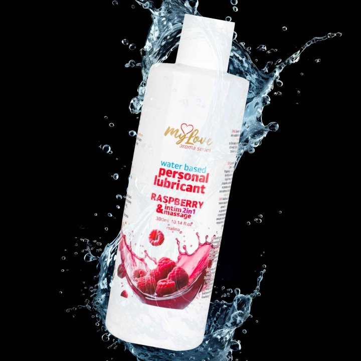 Żel intymno-masujący 2w1 MyLove Aroma Series Malina, wodny, 300 ml