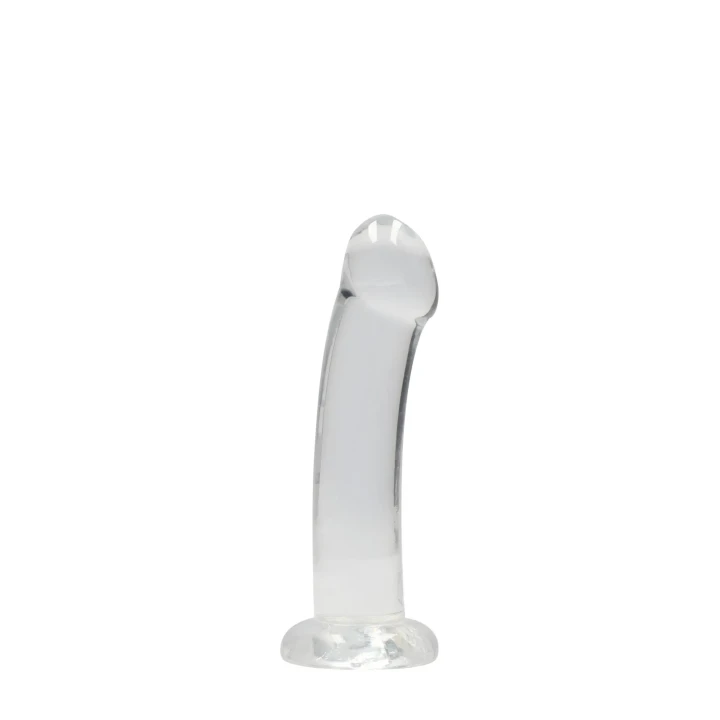 Dildo CRYSTAL CLEAR - 17 cm, przezroczyste, z przyssawką, bez ftalanów