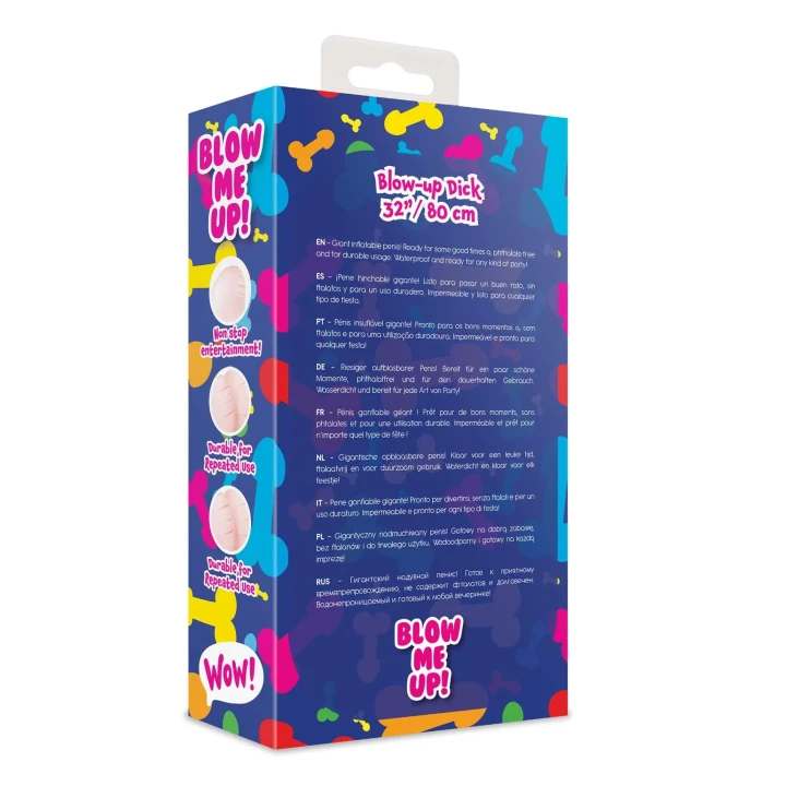 Nadmuchiwany penis 32''/ 80 cm - wodoodporny, PVC, idealny na imprezy