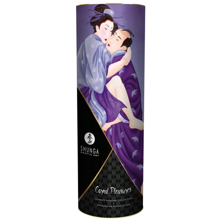 Zestaw intymny Shunga - Luksusowy Zestaw Pleasures z olejkiem i kremem do masażu