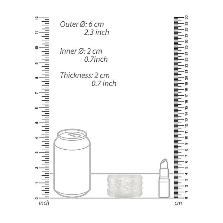 Masturbator odwracalny N0. 93 - przezroczysty, elastyczny, wodoodporny
