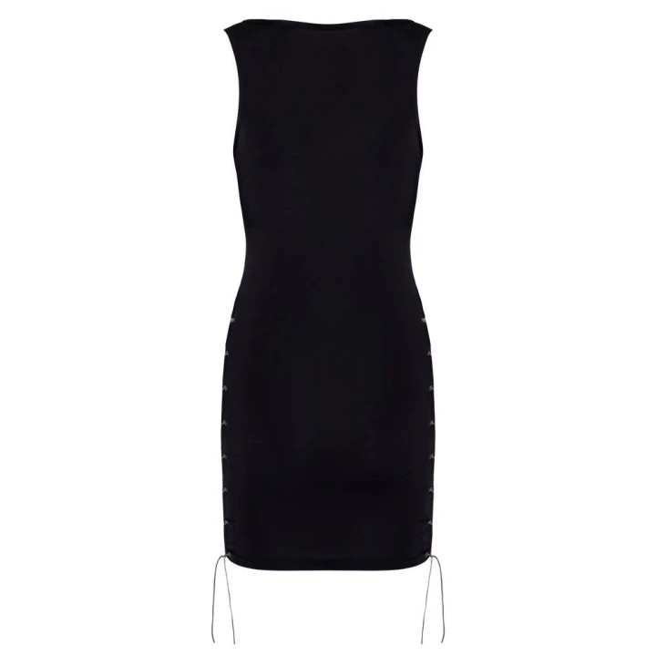 Sukienka COTTELLI LINGERIE z sznurowaniem, elegancki połysk, półprzezroczysta