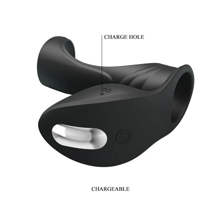 Wibrator pierścieniowy na penisa PRETTY LOVE - 7 funkcji wibracji, pamięć ustawień, zwiększony obwód