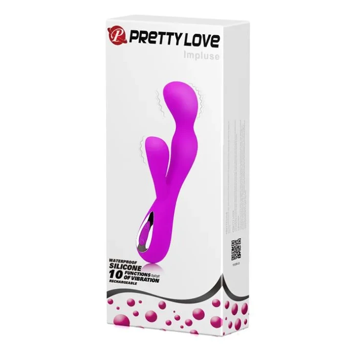 Masażer wibracyjny - PRETTY LOVE IMPLUSE, silikon, 10 trybów, wodoodporny
