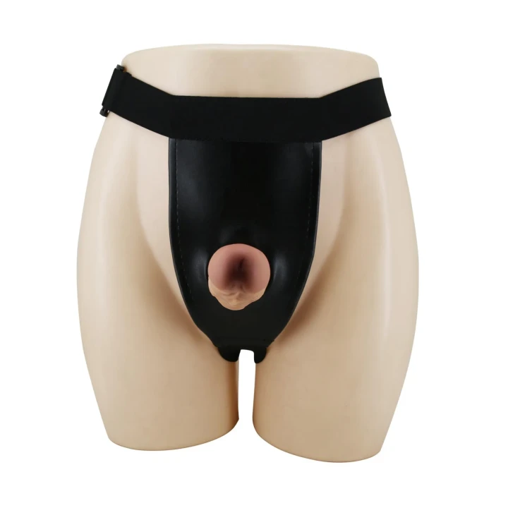 Strap-on Dildo PRETTY LOVE - Houston, 6,8'' silikonowy, regulowana uprząż