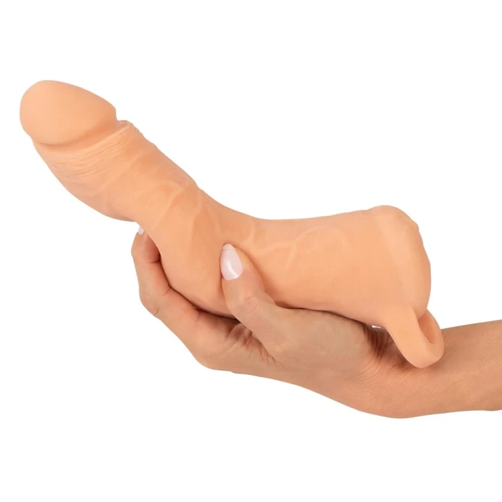 Słoik na penisa Nature Skin, rozszerzenie 23,8 cm, faktura przypominająca żywą skórę