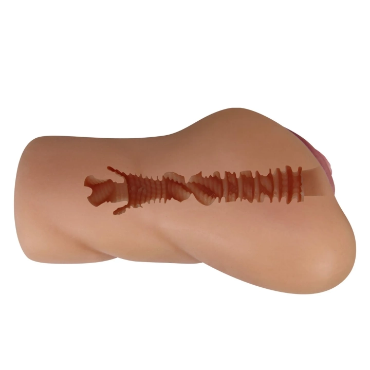 Sztuczna pochwa CRAZY BULL - Eliana, TPR, realistyczne detale, grubo żeberkowany tunel