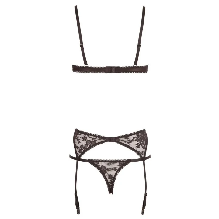 Stanik podwyższający COTTELLI LINGERIE z koronką, riostring, luksusowy komplet 75B