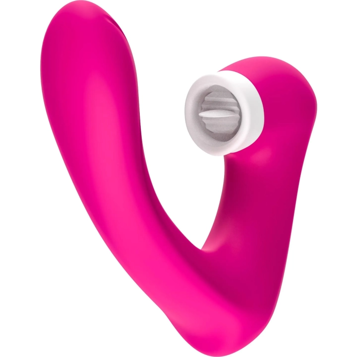 Stymulator łechtaczki, silikonowy, 9 trybów wibracji, wodoodporny, różowy