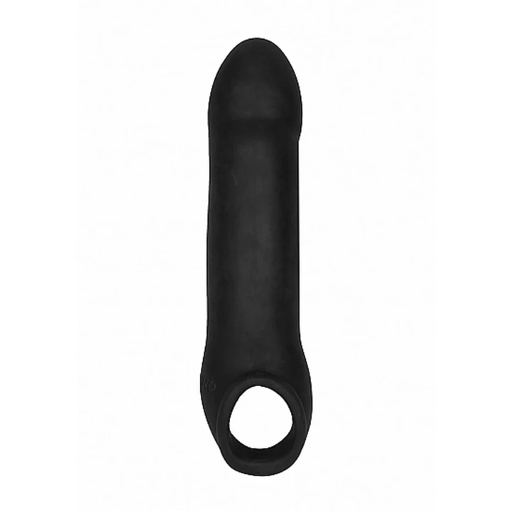 Przedłużacz penisa No.17 - czarny, 35 mm, wodoodporny, miękki TPE