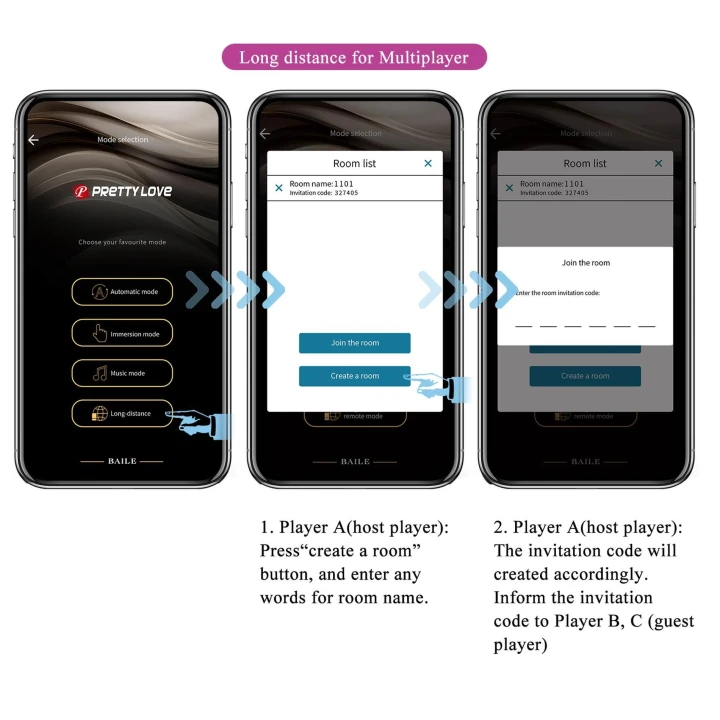 Wibrator do penetracji PRETTY LOVE Klay, silikon, 10 funkcji wibracji, 10 poziomów thrustingu