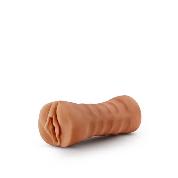 Stroker M for Men Sofia Mocha z wibracją, materiał TPE, otwarty design