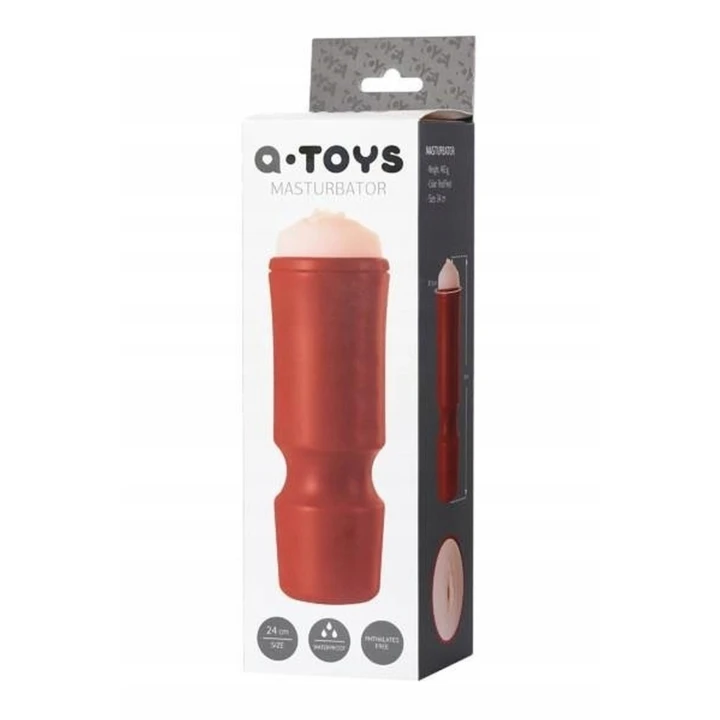 Masturbator A-TOYS, TPE, 24 cm długości, ergonomiczny kształt, unikalna tekstura