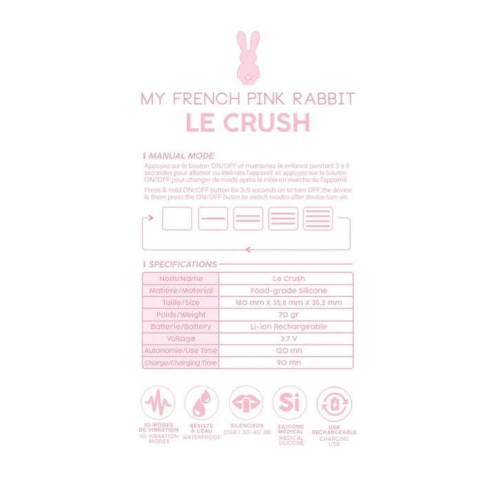 Wibrator punktu G Le Crush – kontrola aplikacją, 10 trybów wibracji, silikon medyczny