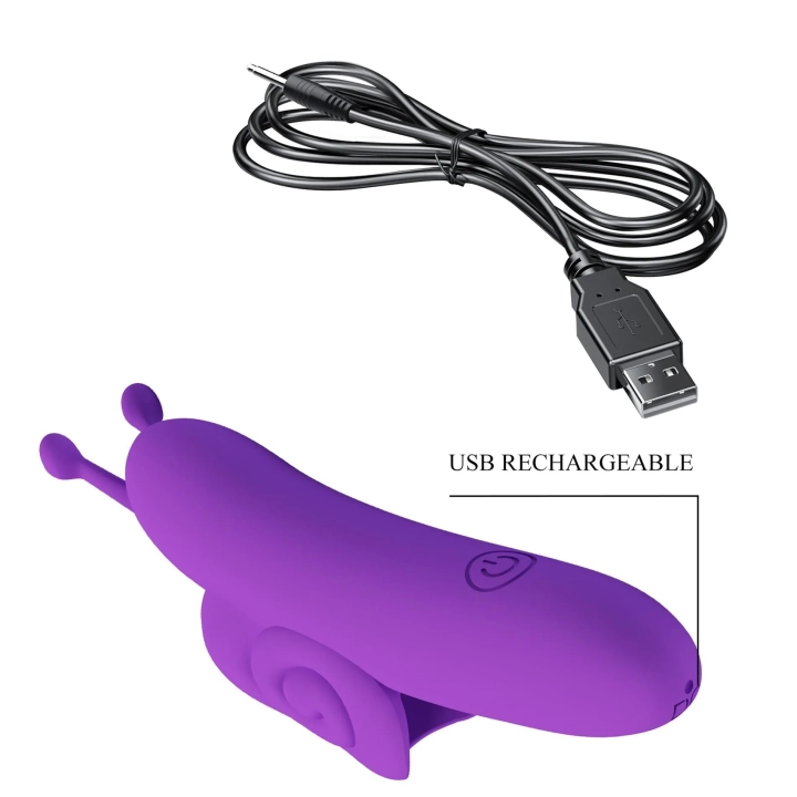 Wibrator na palec PRETTY LOVE - Silikonowy, 10 trybów wibracji, Ergonomiczne dopasowanie