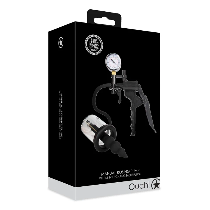 Pompka manualna ABS/Silikon - Kształt różyczki, z 3 różnymi wtyczkami