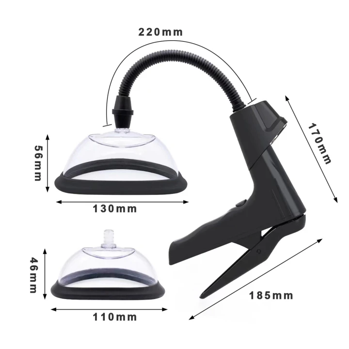 Pompka do ciała, Seria Elegance, ABS/Silikon, wyświetlacz cyfrowy, ręczna