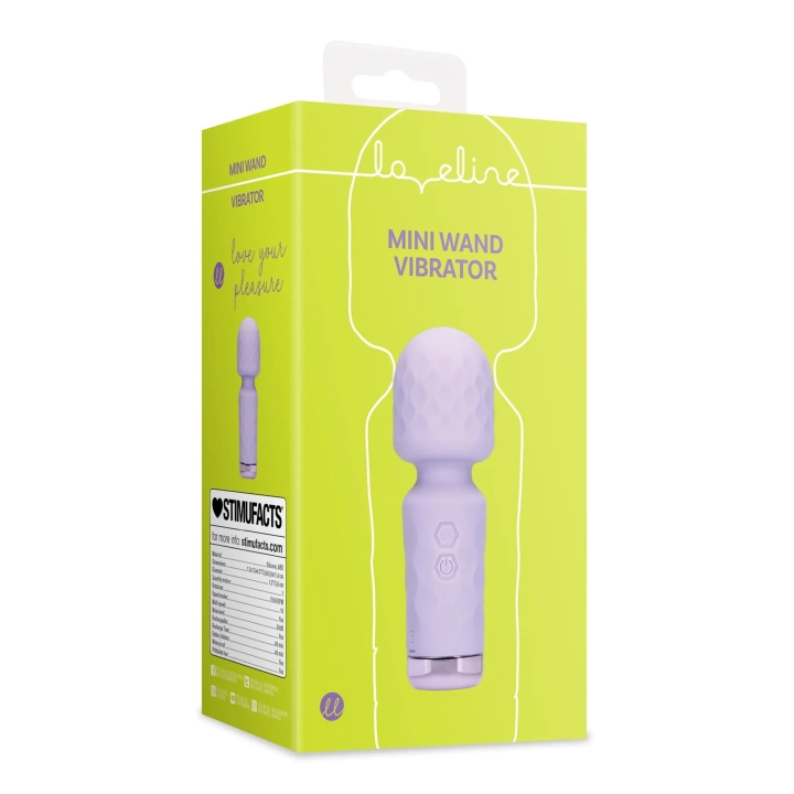 Wibrator Mini Wand Loveline z ABS/Silikon, Wibrujący, Uniwersalny do Przyjemności