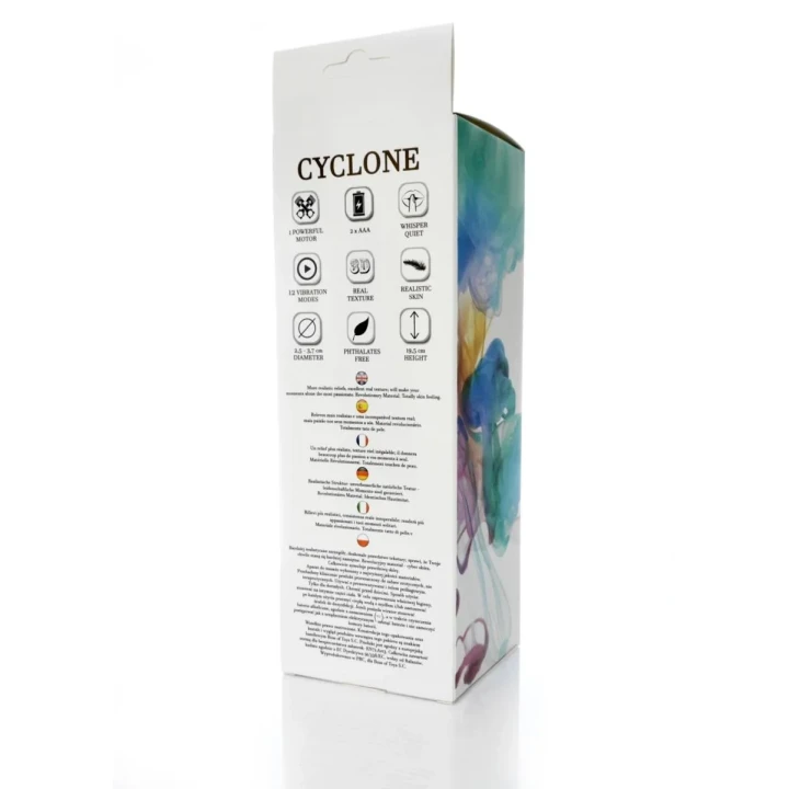 Wibrator 12-funkcyjny CYCLONE z CyberSkin®, wodoodporny, 19,5 cm