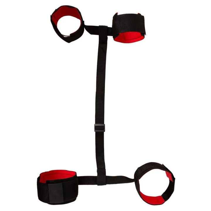 Kajdanki i mankiety na kostki, regulowane, 100% poliamid, miękkie wyściełanie