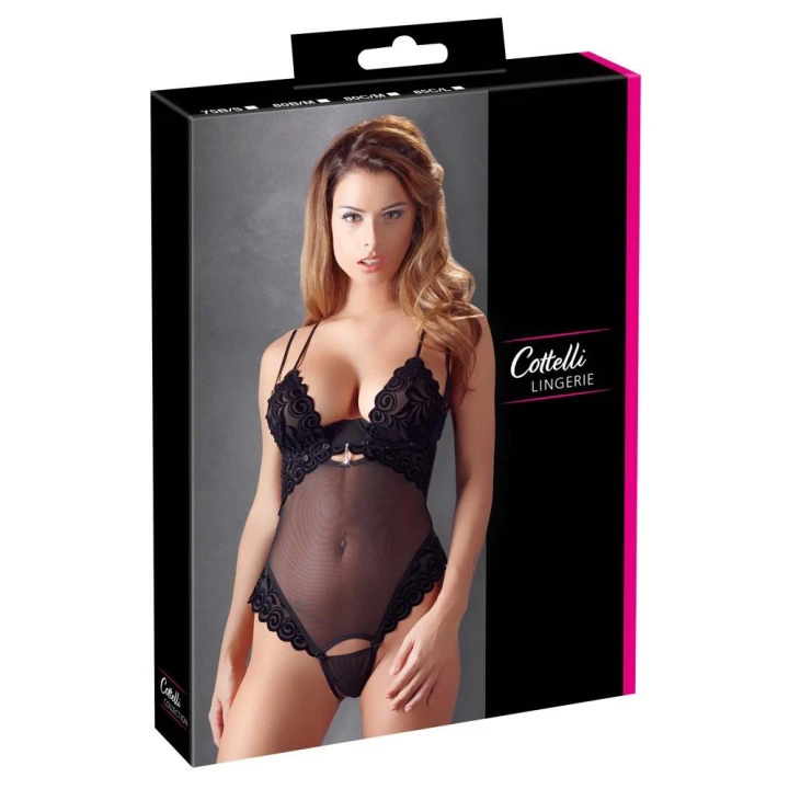 Body COTTELLI LINGERIE - Powernet, odpinane miseczki, regulowane paski