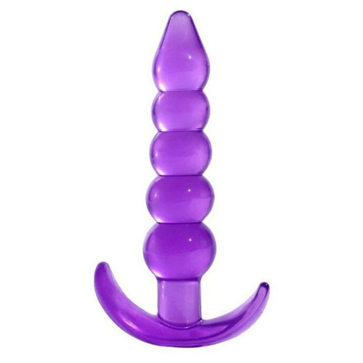 Korek analny Lovesecret Sensual T-Plug 05, 12 cm, elastyczny TPE, fioletowy