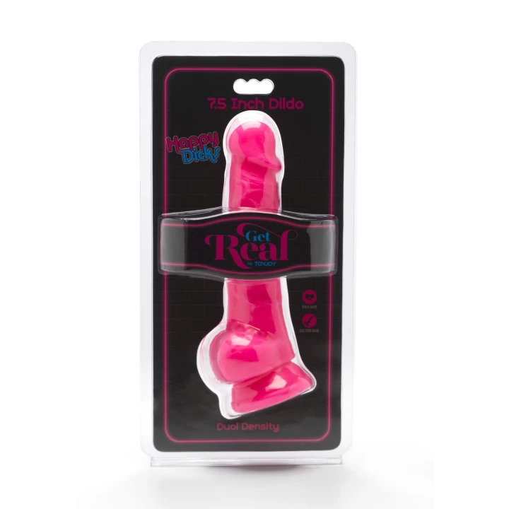 Dildo Get Real by TOYJOY, 19 cm, realistyczny, przyssawka, PVC bez ftalanów