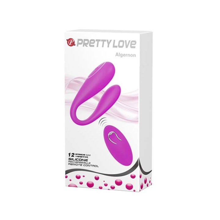 Wibrator łechtaczkowo‑punktowy Pretty Love Algernon – USB, 12 trybów, pilot