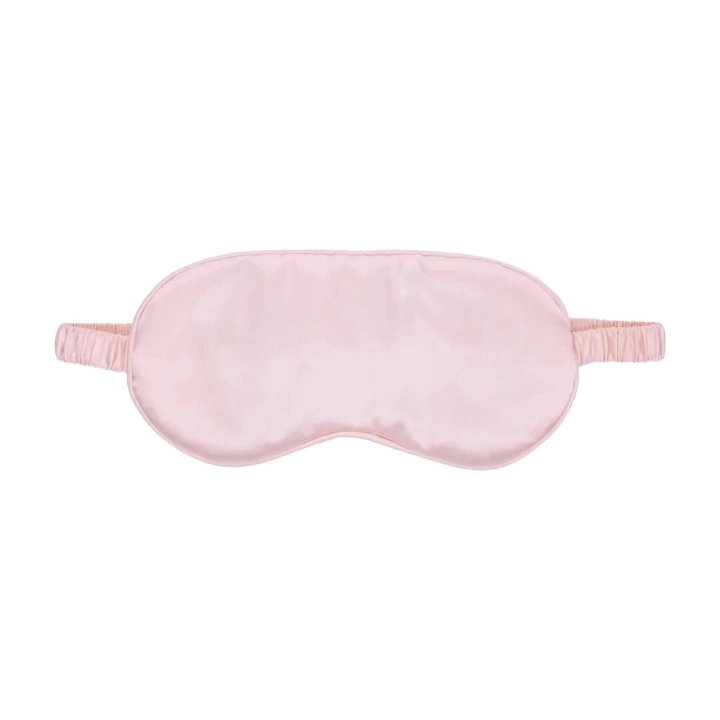 Opaska na oczy Satin - Powder Pink | satyna, elastyczna, miękka konstrukcja