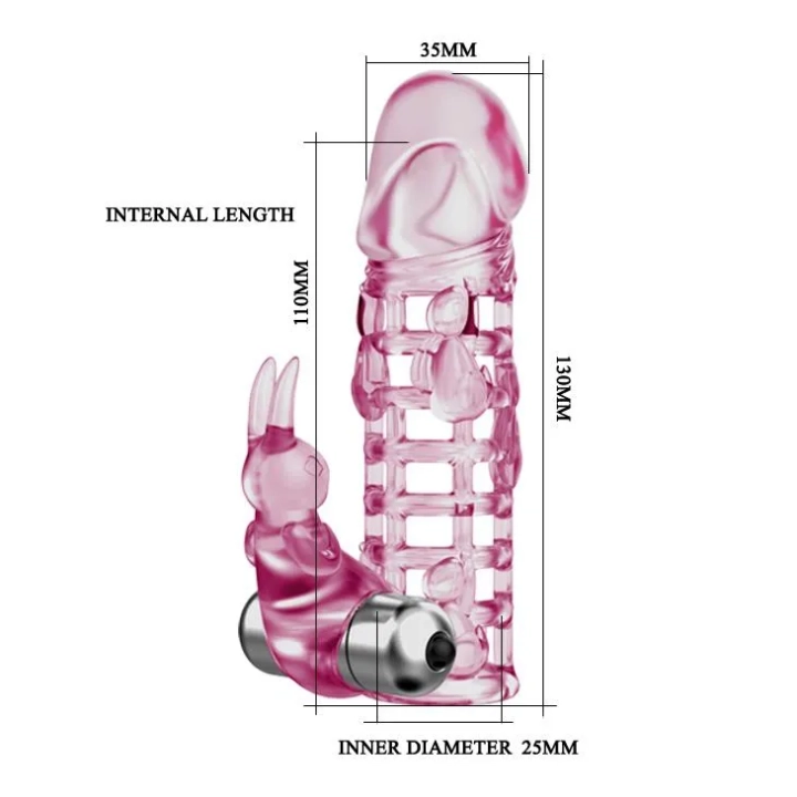Klatka na penisa BAILE ULTIMATELOVE, 10 funkcji wibracji, materiał TPR ABS