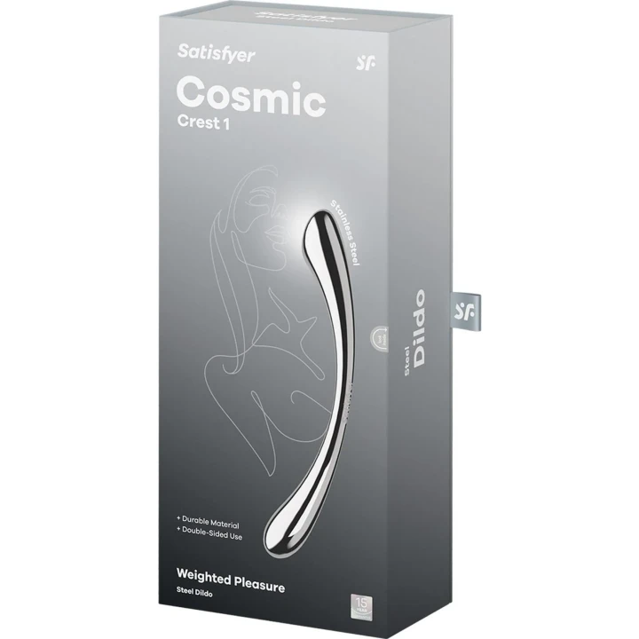 Dildo Satisfyer Cosmic Crest 1 | Dwustronny | Metalowy | Waga 620 g