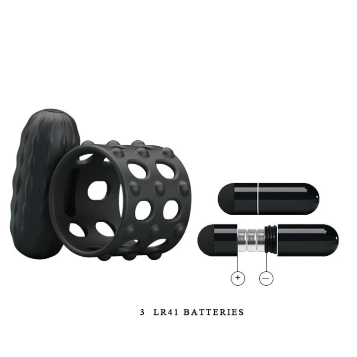 Pierscień wibrujący do penisa PRETTY LOVE - elastyczny silikon, stymulacja łechtaczki