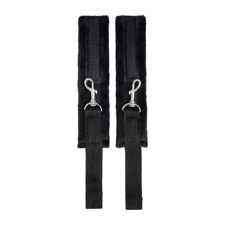 Pas do Unieruchamiania Anonymo z Poduszką, Welur, Czarny, 127 cm