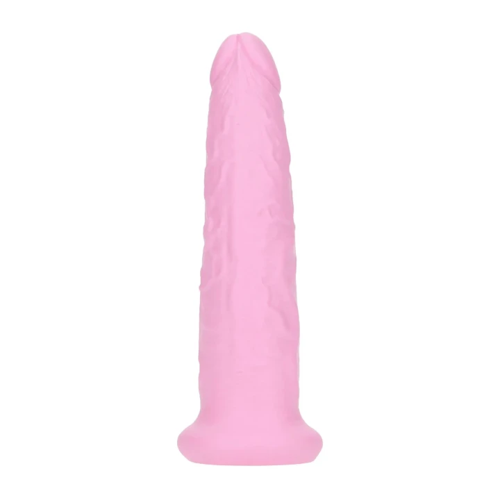 Dildo Delicious - 4,4 cm średnica, 19,5 cm długość, zapach gumy balonowej