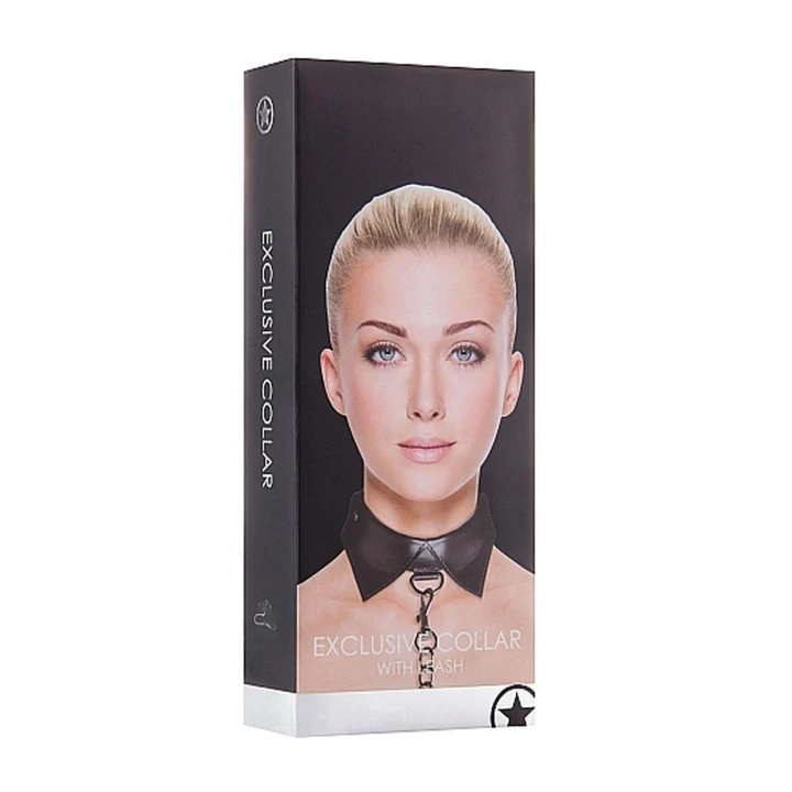 Obroża i smycz dla dorosłych Ouch! - Skórzane, regulowana, długość 85 cm