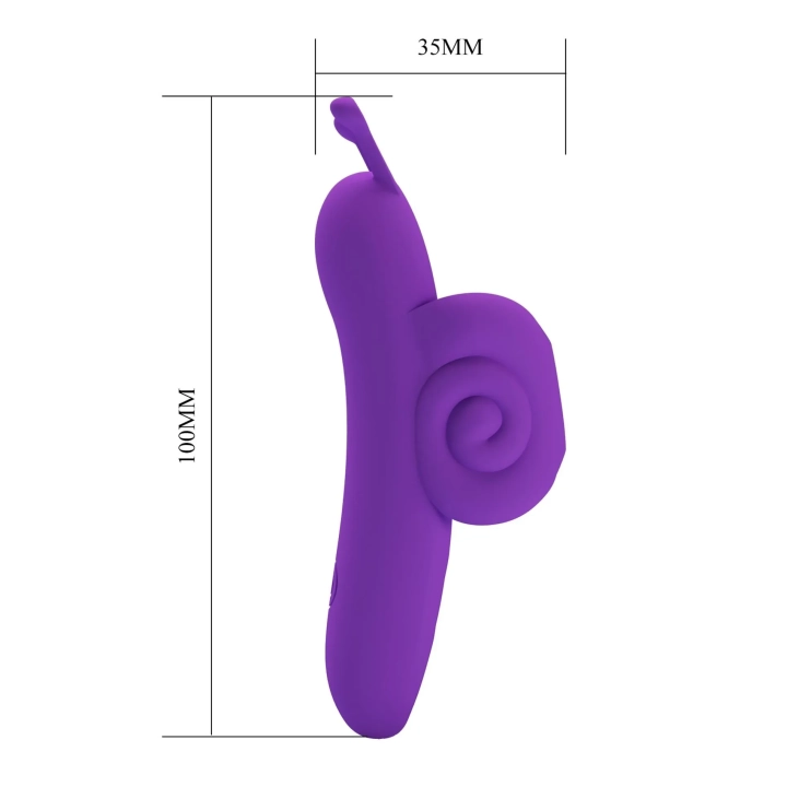 Wibrator na palec PRETTY LOVE - Silikonowy, 10 trybów wibracji, Ergonomiczne dopasowanie