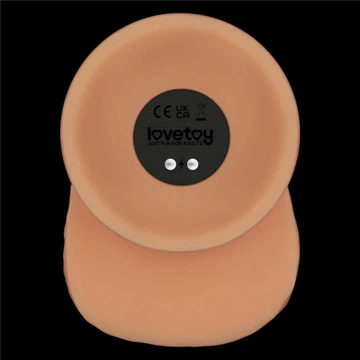 Dildo Power Basics 9.5'' - 10 trybów wibracji, wodoodporny, bezpieczny dla ciała PVC