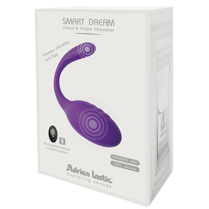 Stymulator łechtaczki Smart Dream II - 10 trybów wibracji, bezprzewodowy pilot, ergonomiczny kształt