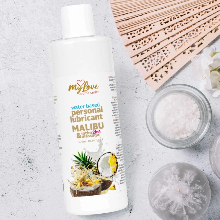 Preparat intymny i do masażu 2w1 MyLove Aroma Series Malibu 300 ml