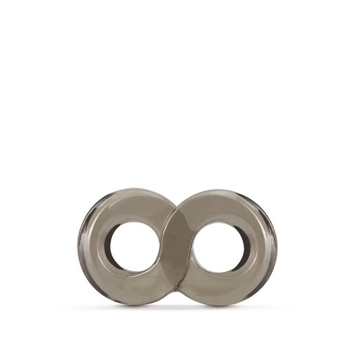 Pierścień erekcyjny i uchwyt na jądra, Stay Hard, elastyczny TPE, czarny