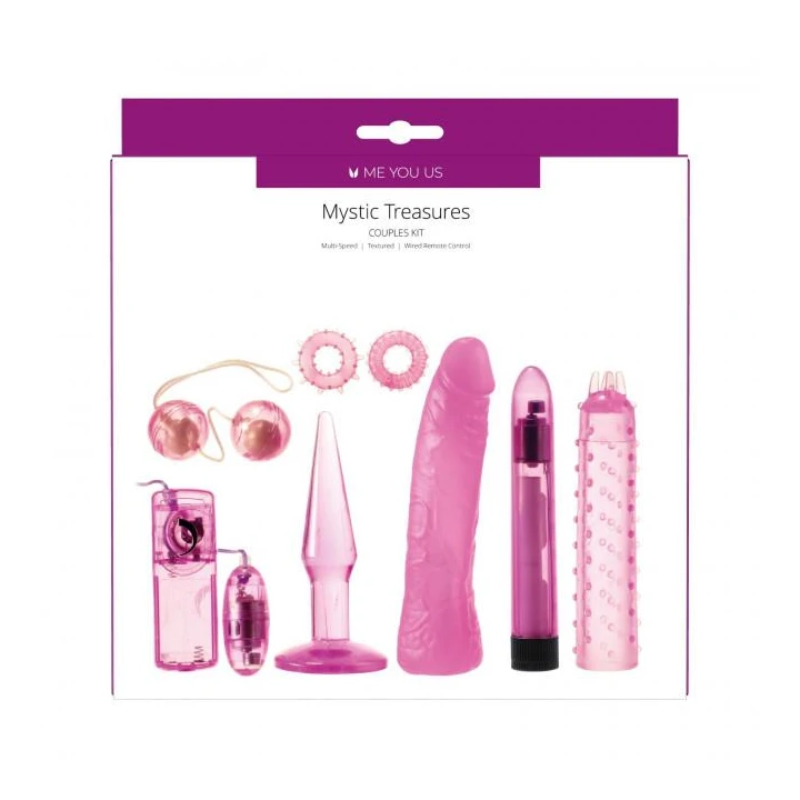 Wibrator Zestaw Me You Us - regulowane wibracje, wolny od ftalanów, dla par