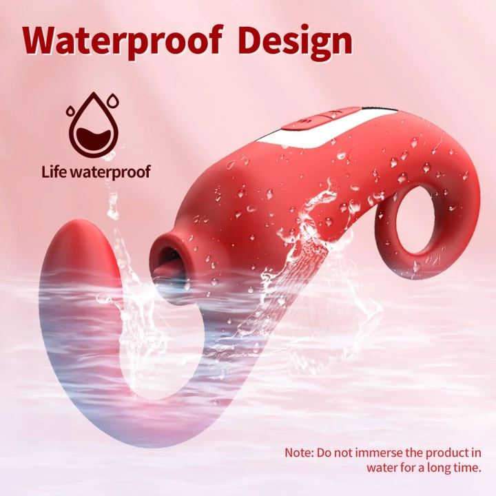 Masażer czuciowy Merfi, silikon, wodoodporny, 10 funkcji wibracji, 10 częstotliwości