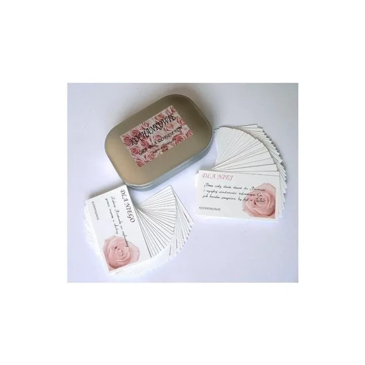 Gra interaktywna Gry-Gra KOCHANKOWIE - 52 karty, metalowe pudełko, wzmacnianie więzi