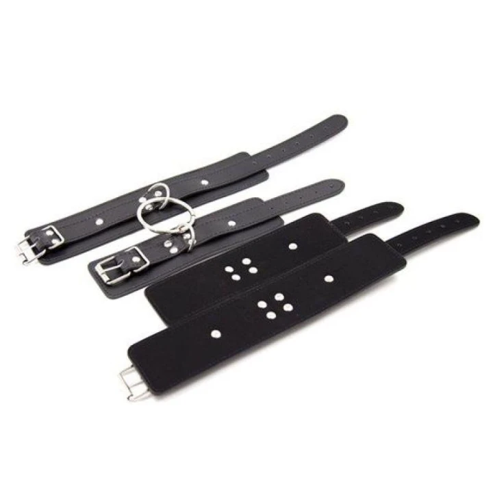 Ściskający mankiet do rąk Costrittivi Chain - czarny, regulowany, wytrzymały