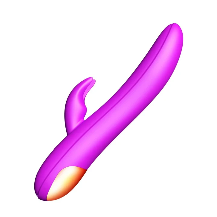 Wibrator rabbit Mondi - 208 mm, 10 wibracji, ogrzewanie, fioletowy